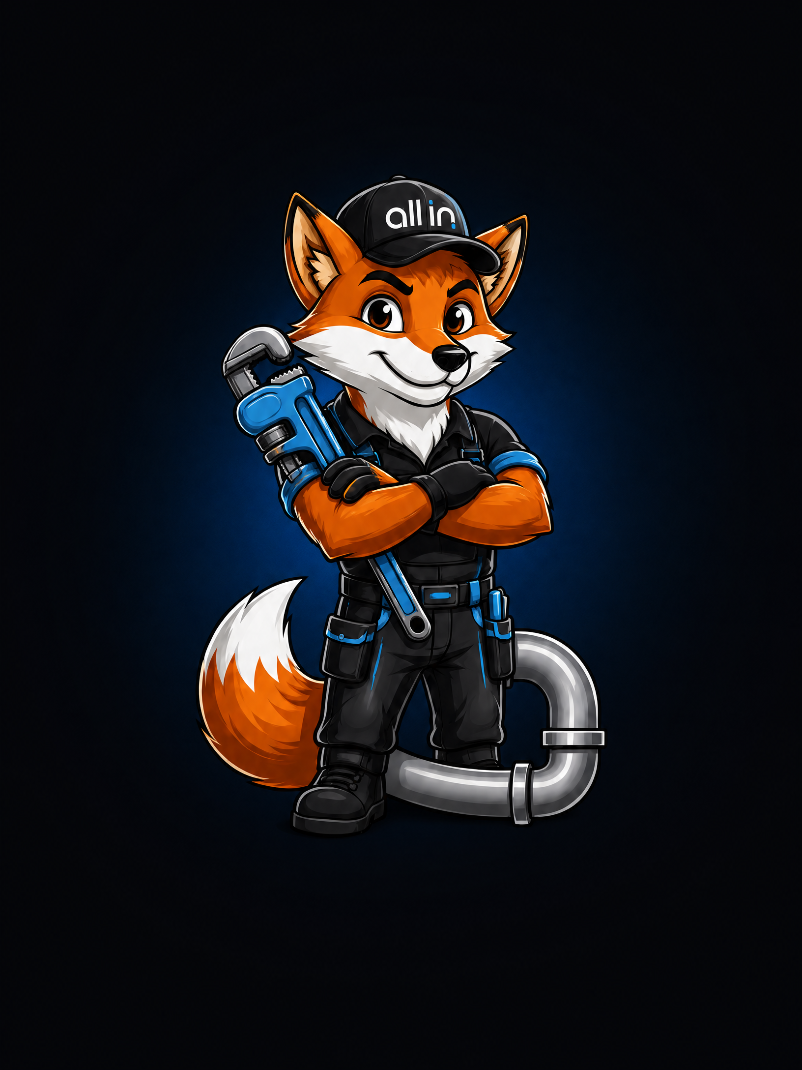 All In Rohrservice Mascot